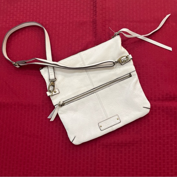 Lucky Brand Handbags - Lucky Brand Off white Crossbody Bag Genuine Leather